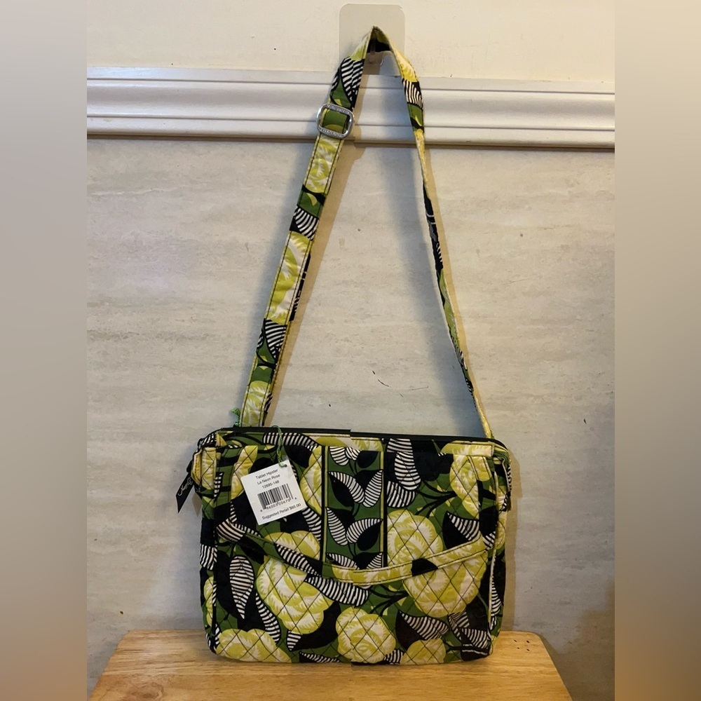 NWT- Vera Bradley Tablet Hipster crossbody bag in the "La Neon Rose" pattern.